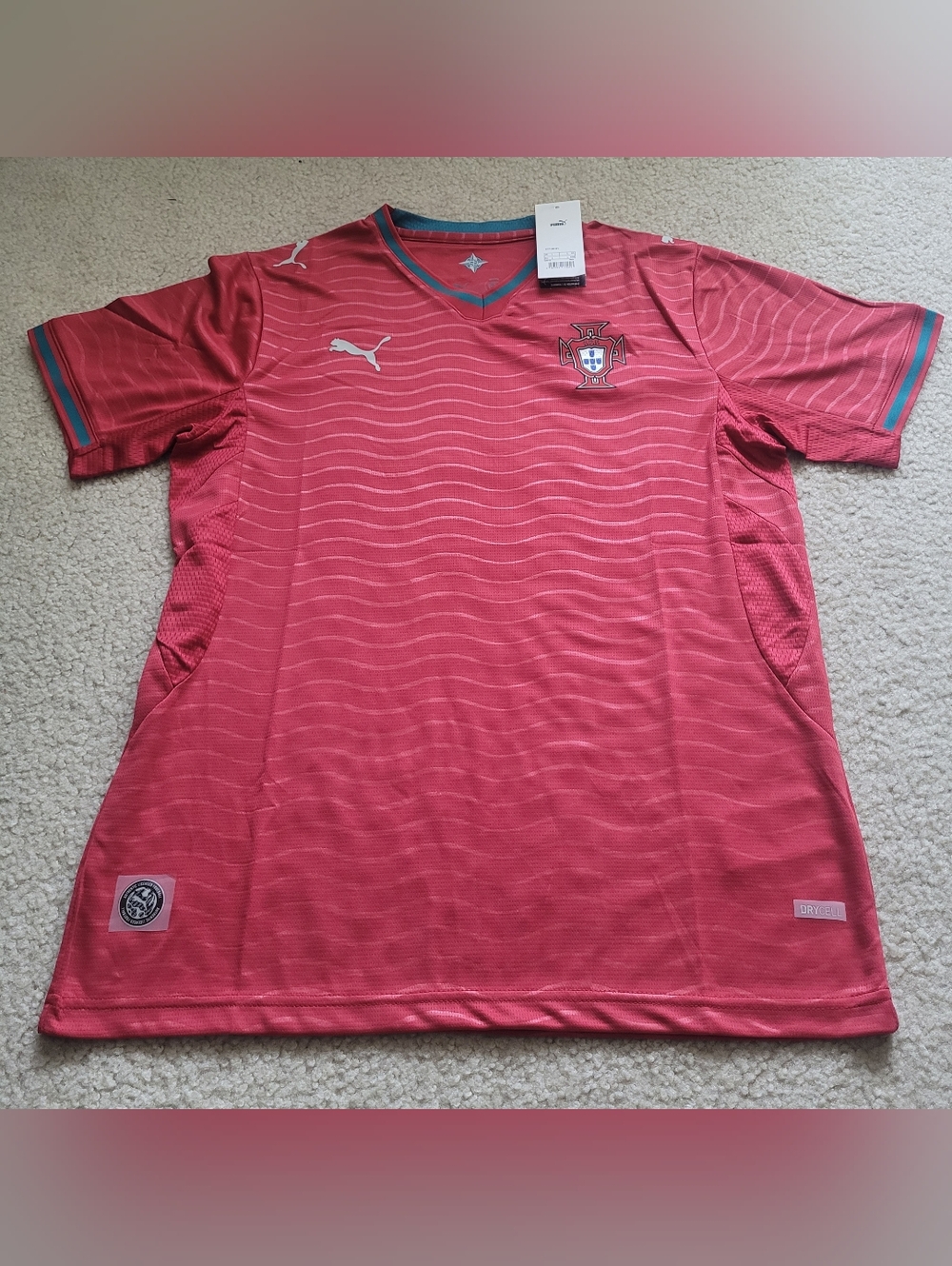 Puma Portugal National Team 2026 Red Soccer Home Jersey Women L